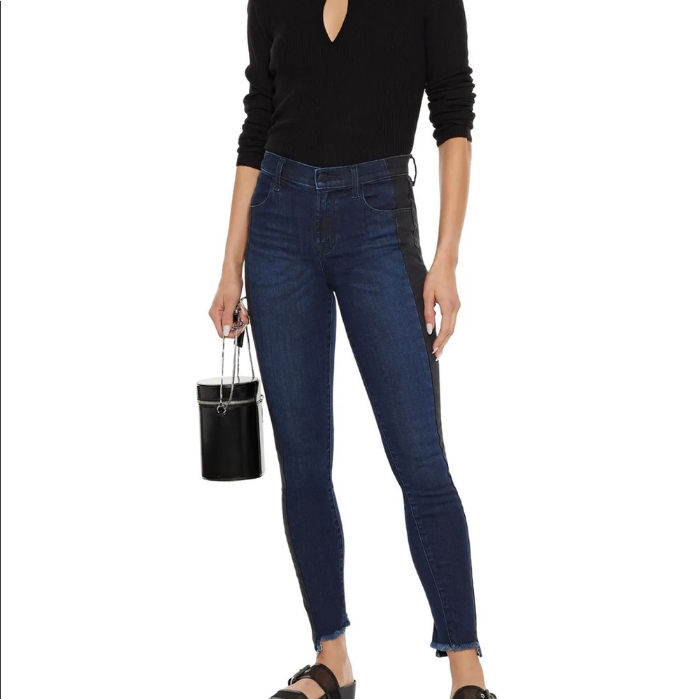 J Brand Maria skinny high rise release hem jeans size 25